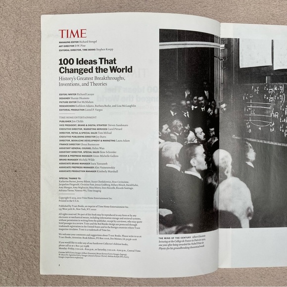 TIME “100 Ideas That Changed The World” Paperback Book-Special Edition Reissue - Picture 2 of 7